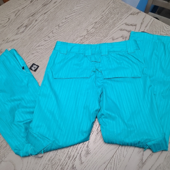 NWT Women's DC Exotex Anzere 10k Series Snowboard Ski Snow Pants Aqua M $200 - Picture 6 of 11